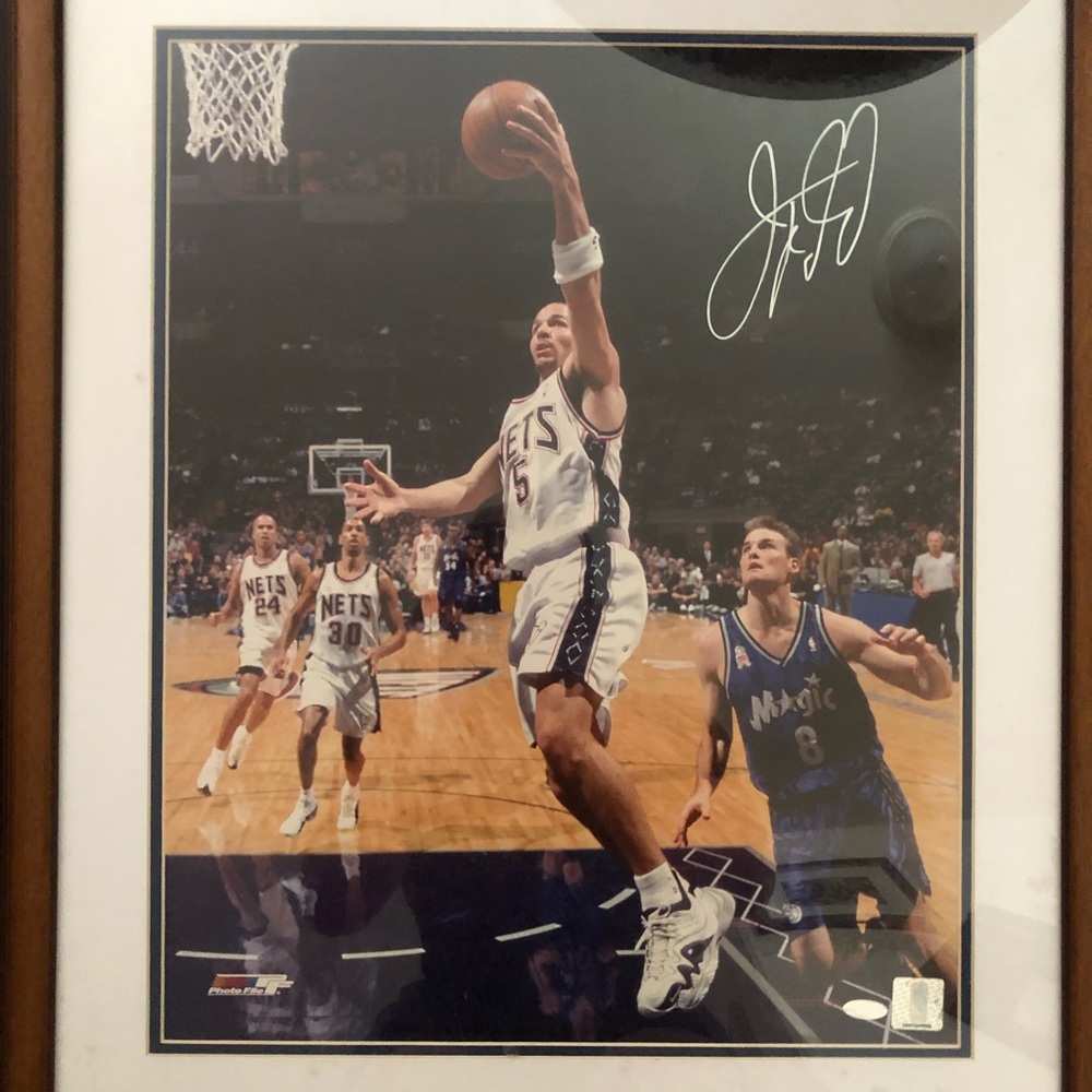 Signed Jason Kidd authentic picture